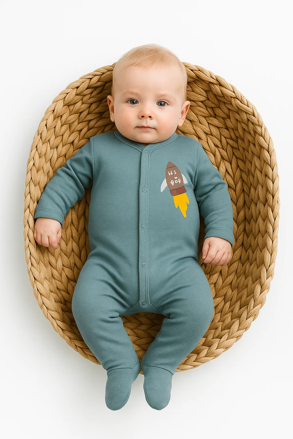 Изображение товара Комбинезон для новорожденных Эскимо 74 из мягкого хлопка теплый и уютный