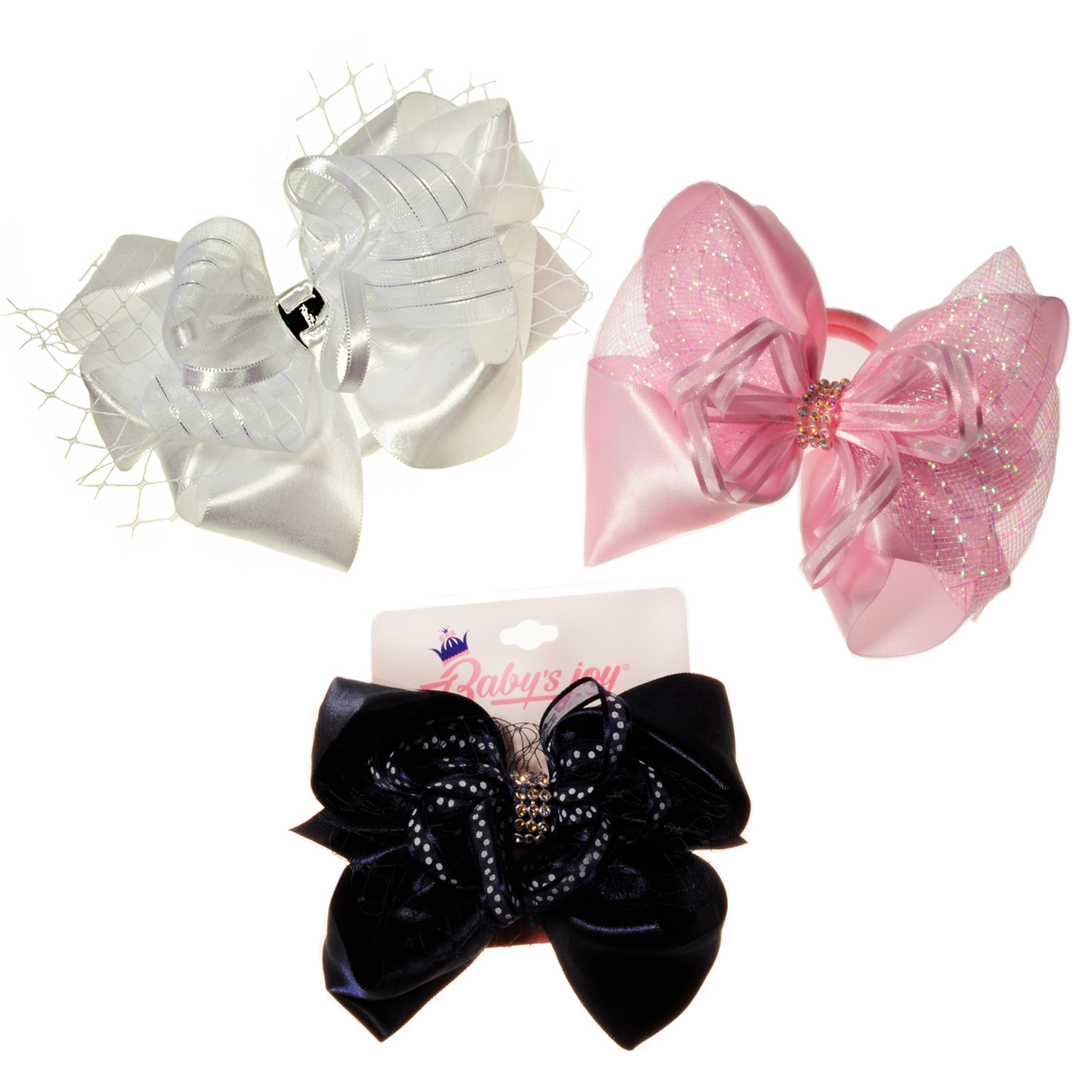 Изображение товара Бант для волос Babys JOY BN 53 в ассортименте для маленьких модниц