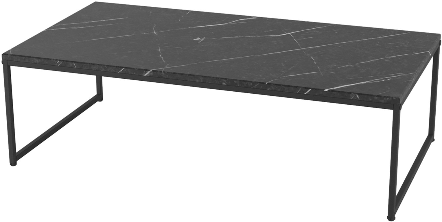 Стол журнальный КАЛИФОРНИЯ МЕБЕЛЬ Инсайд черный мрамор - фото 1