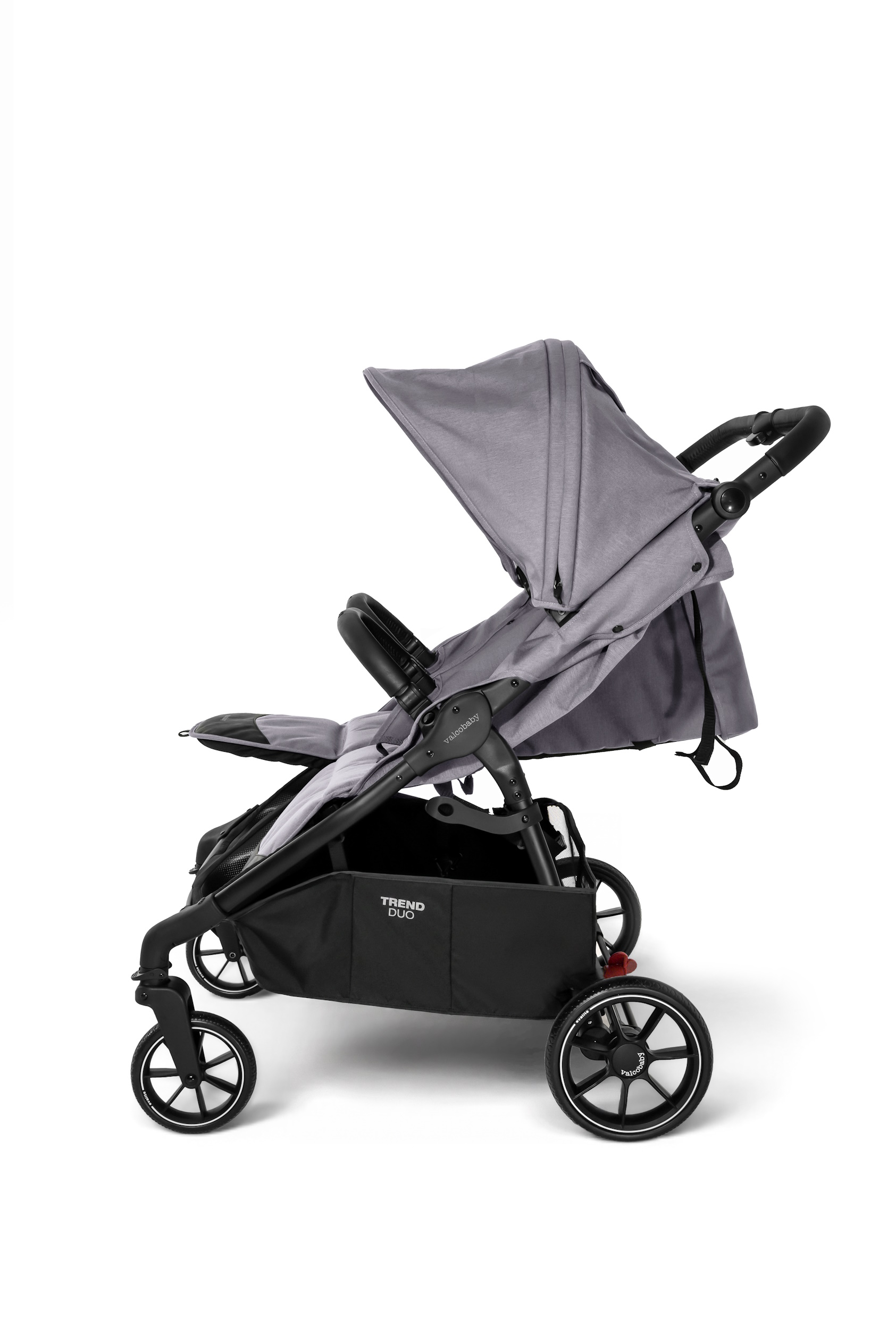 Коляска прогулочная для двойни Valco baby Snap Duo серый - фото 14