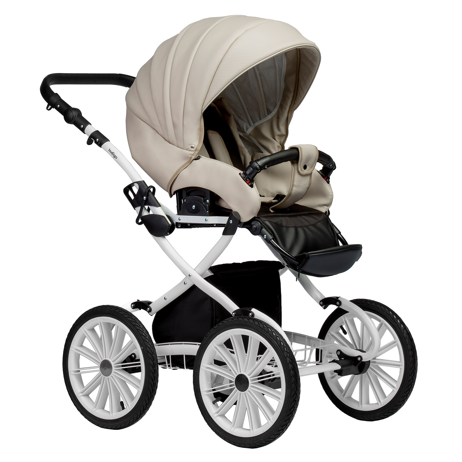 Коляска 2в1 Indigo Special Plus 07 св.-бежевый - фото 3