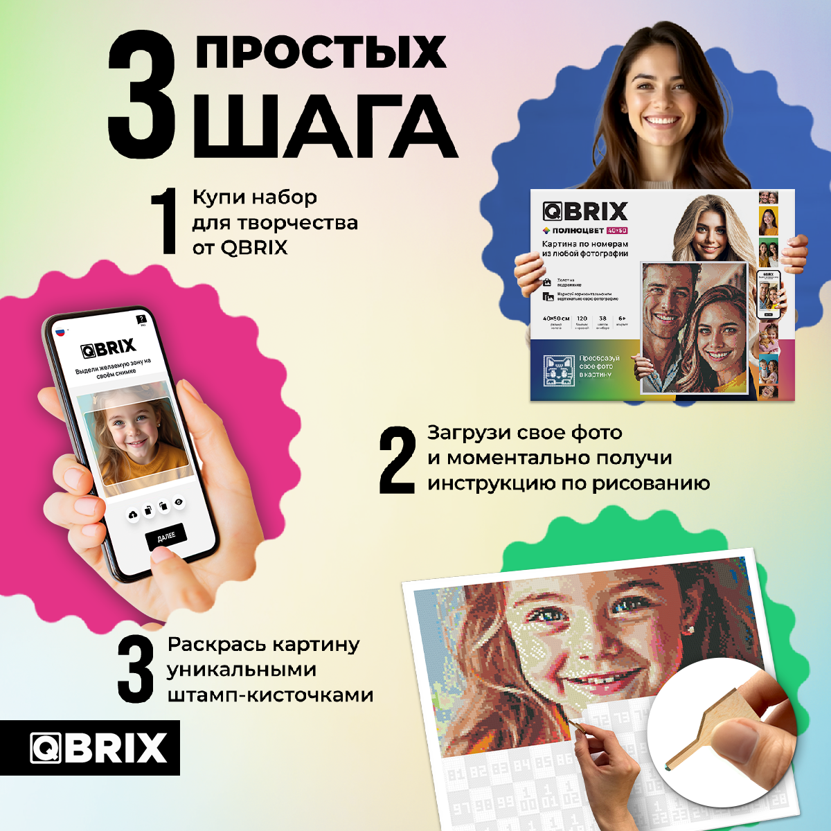 Картина по номерам QBRIX Полноцвет - фото 3
