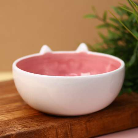 Тарелка керамическая iLikeGift Happy cat глубокая