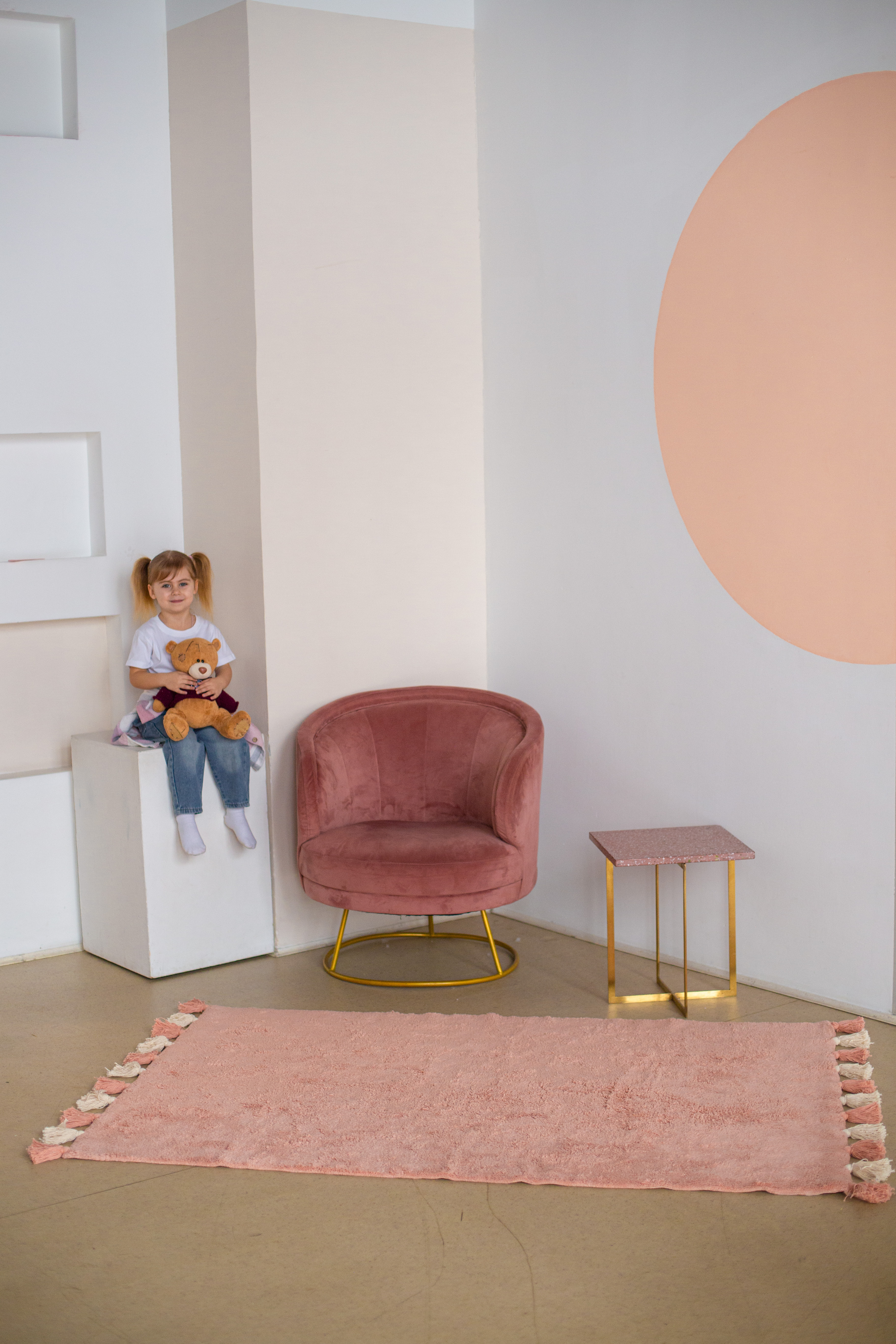 Хлопковый ковер Lillaland COLORFUL PINK - фото 2