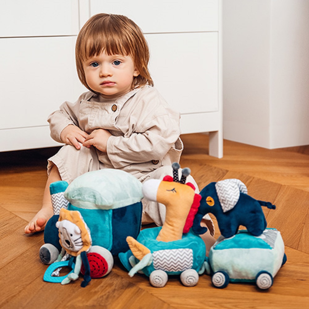 Игрушка мягкая Babyono SAFARI TRAIN 18 см - фото 5
