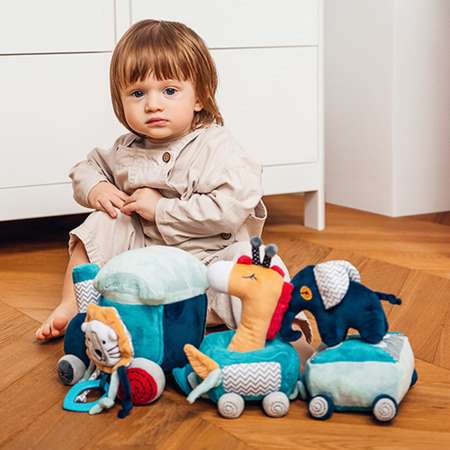 Игрушка Babyono многофункциональная развивающая SAFARI TRAIN Арт.1495