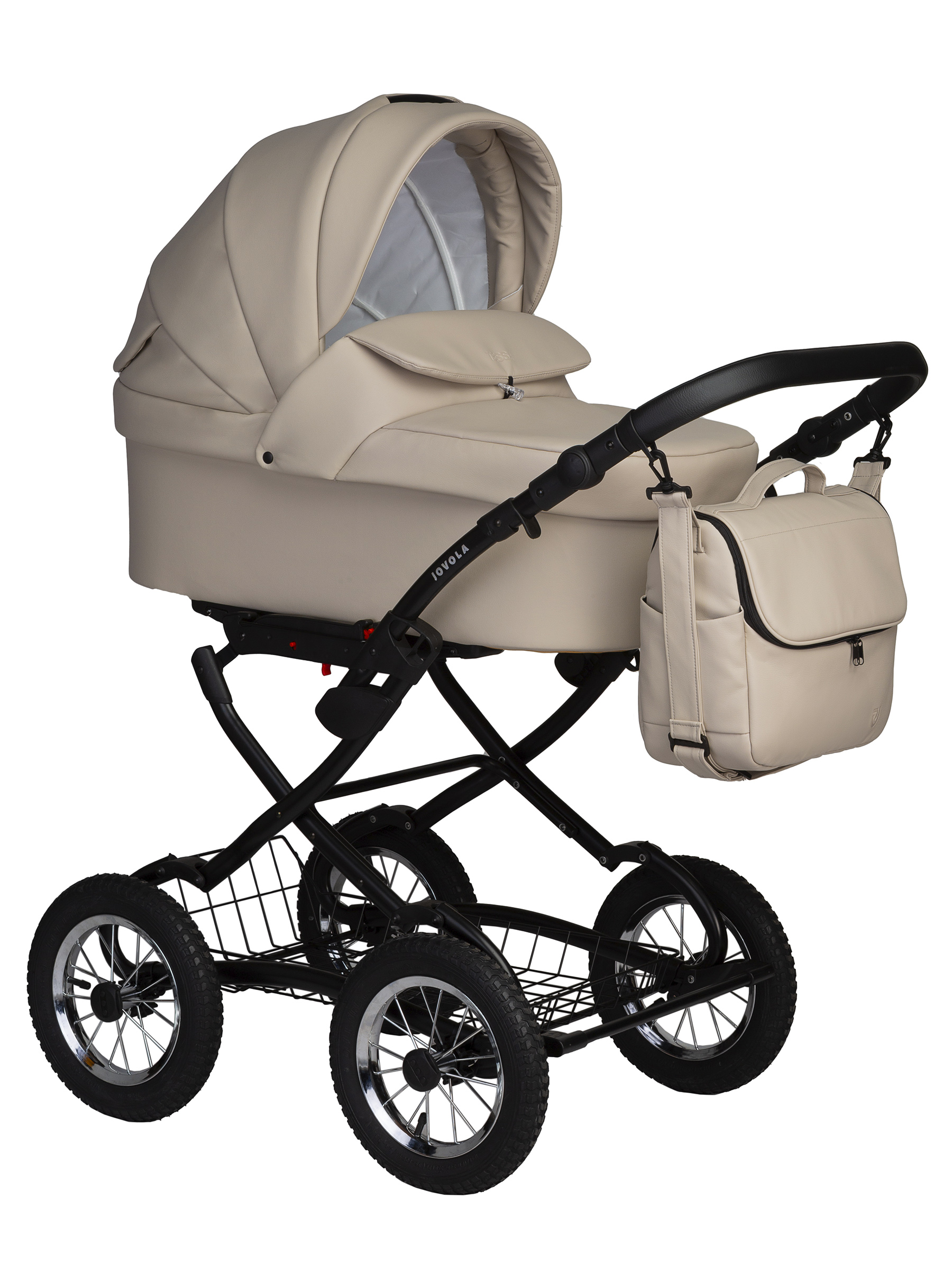 Коляска люлька JOVOLA Tessa Eco Light Classic бежевый - фото 1