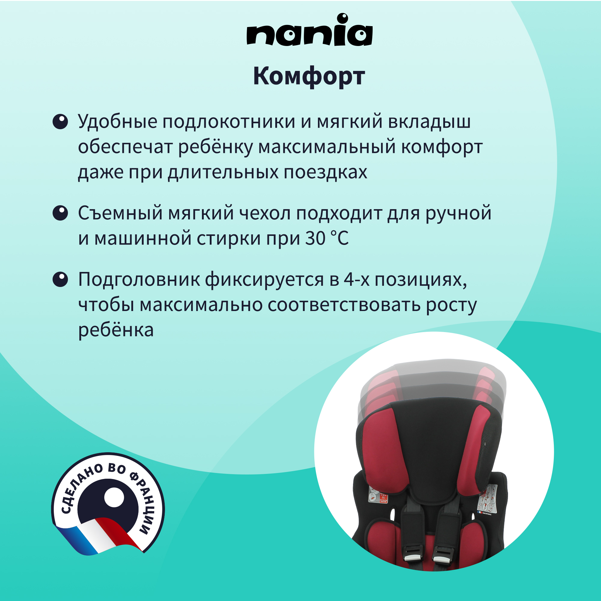 Автокресло Nania Beline 1/2/3 (9-36 кг) - фото 6