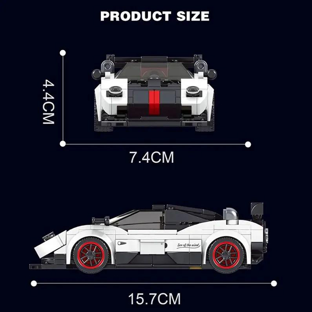 Конструктор Mould King Спорткар Pagani Zonda блочный - фото 13