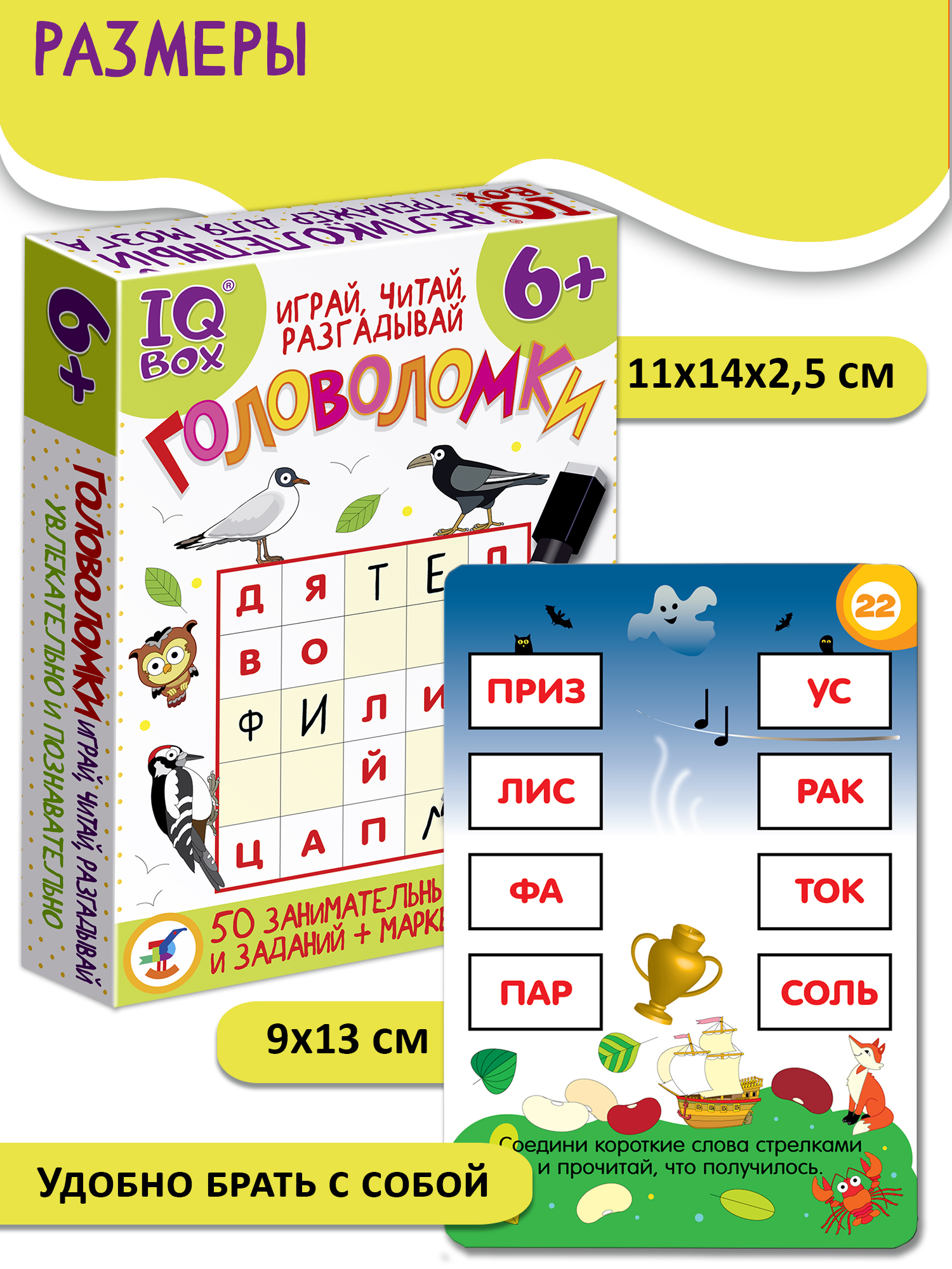 Настольная игра Дрофа-Медиа IQ Box Головоломки - фото 5