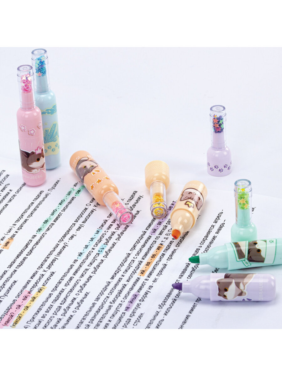 Текстовыделители Brauberg 6 шт. - фото 8