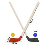 Клюшка детская хоккейная Задира набор 2 шт + 2 мяча