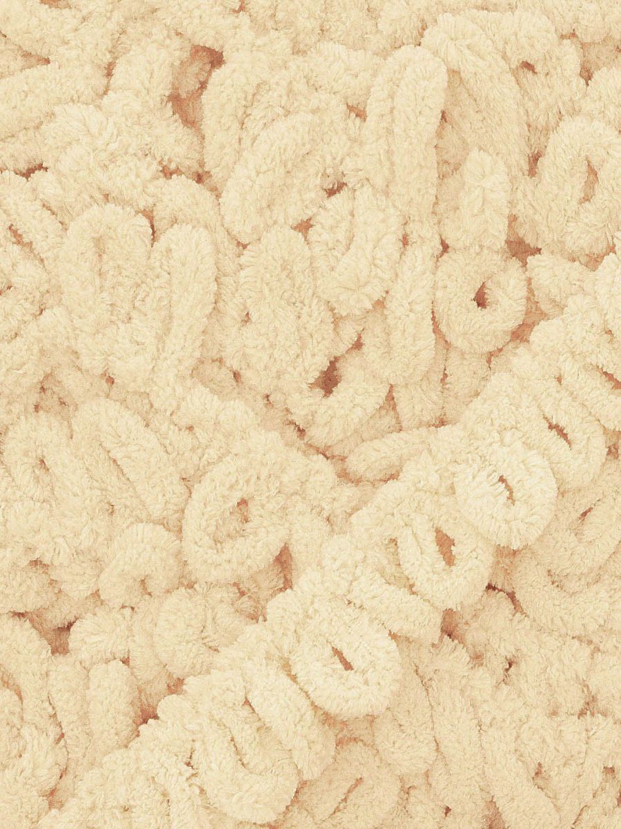 Пряжа для вязания Alize puffy 100 г 9 м микрополиэстер фантазийная плюшевая 310 бежевый 5 мотков - фото 6