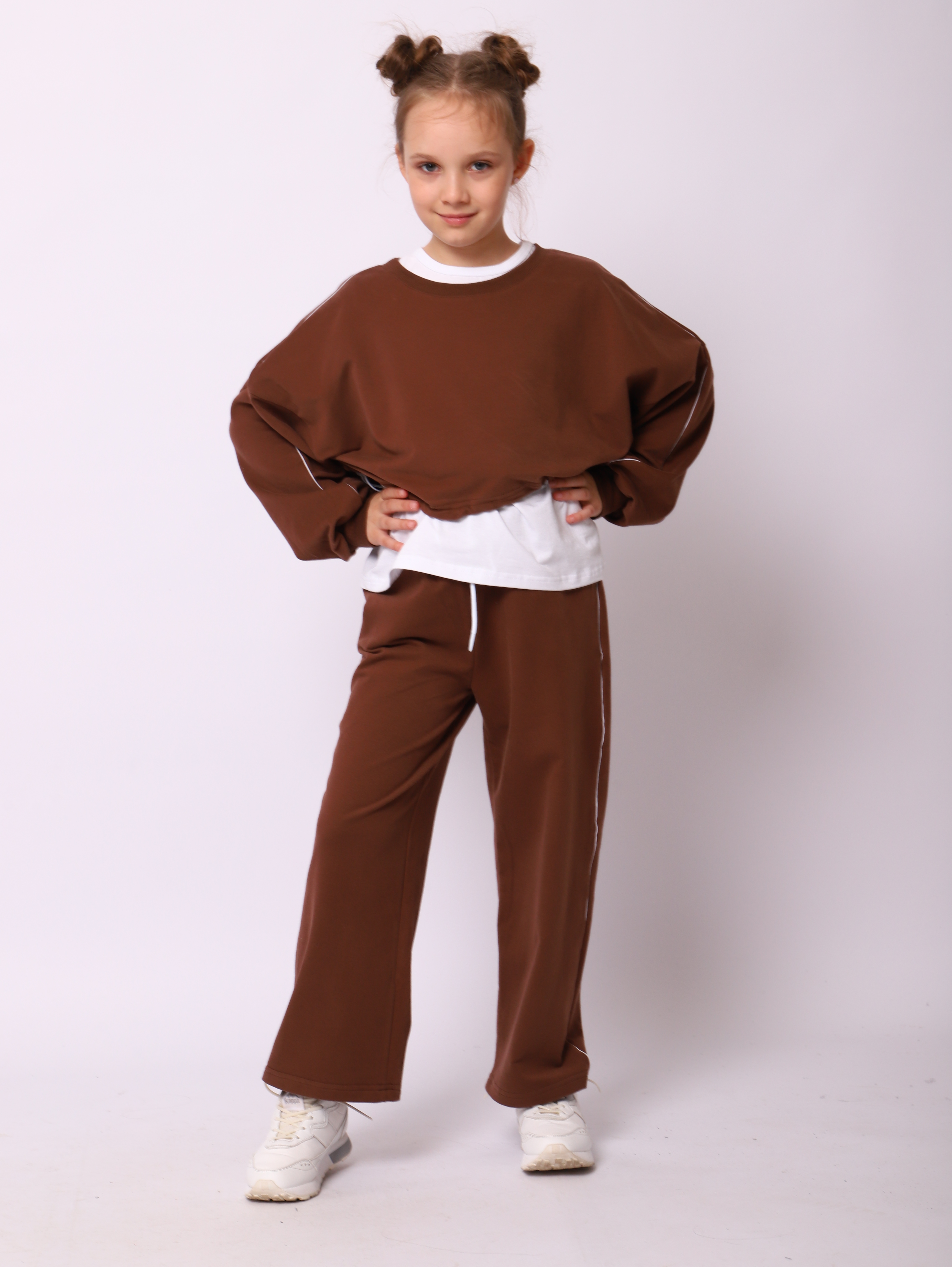 Костюм ЛАДОШКИ Костюм Алексия коричневый - фото 2