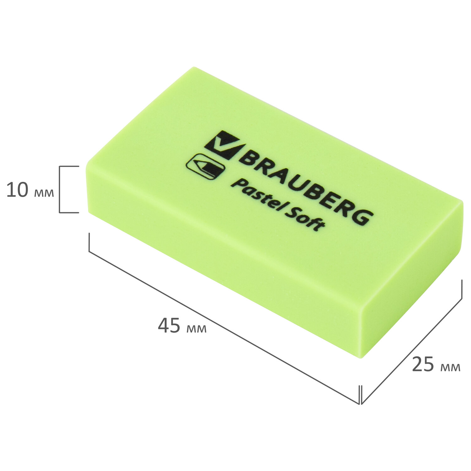 Ластик Brauberg 6 шт. - фото 8