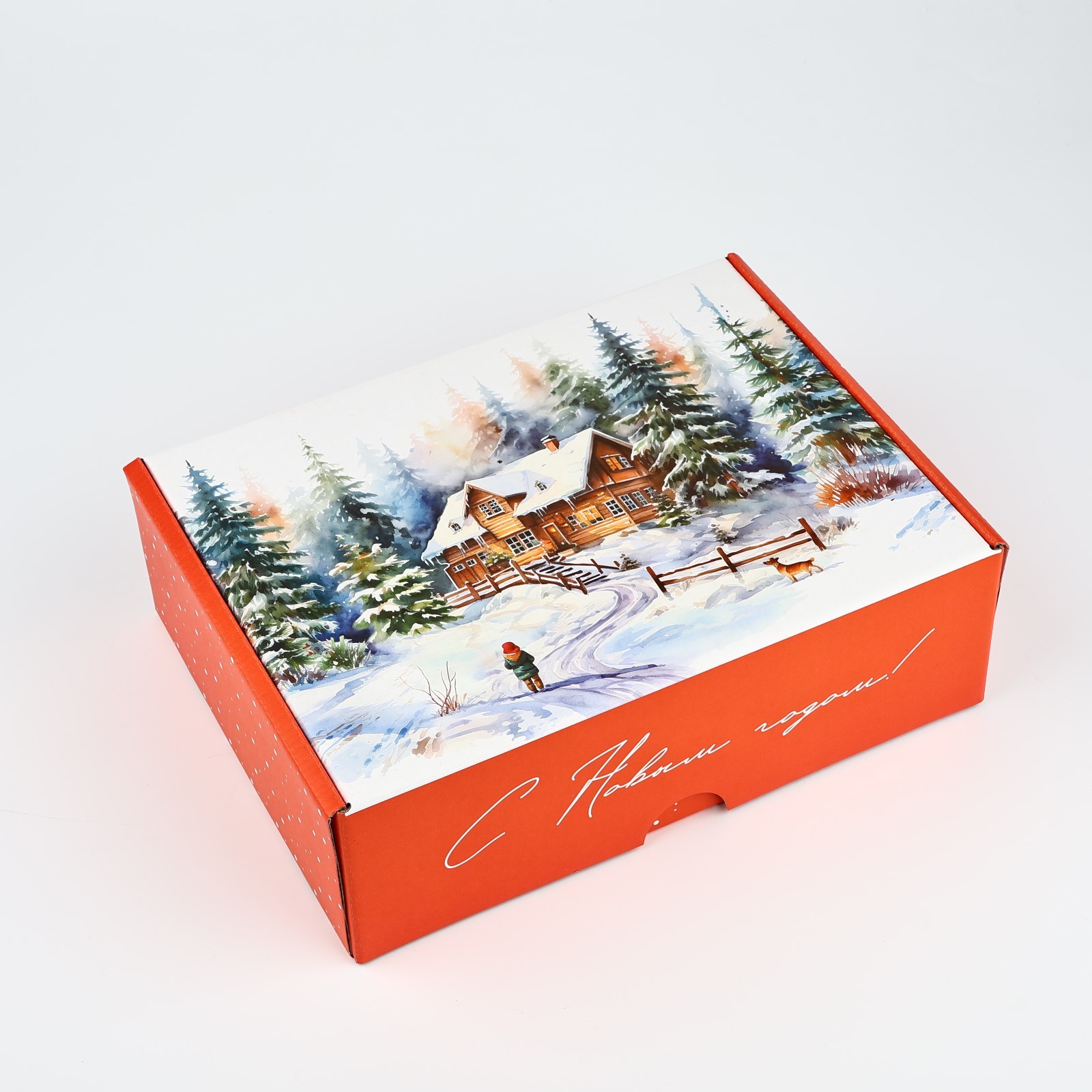 Коробка складная Дарите Счастье "Зимний лес", 30,7 х 22 х 9,5 см - фото 2