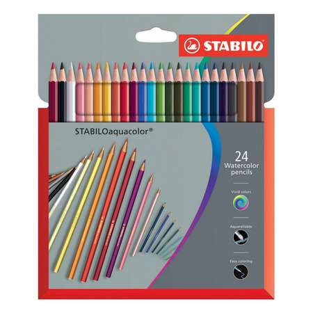 Карандаши акварельные STABILO 24 шт.