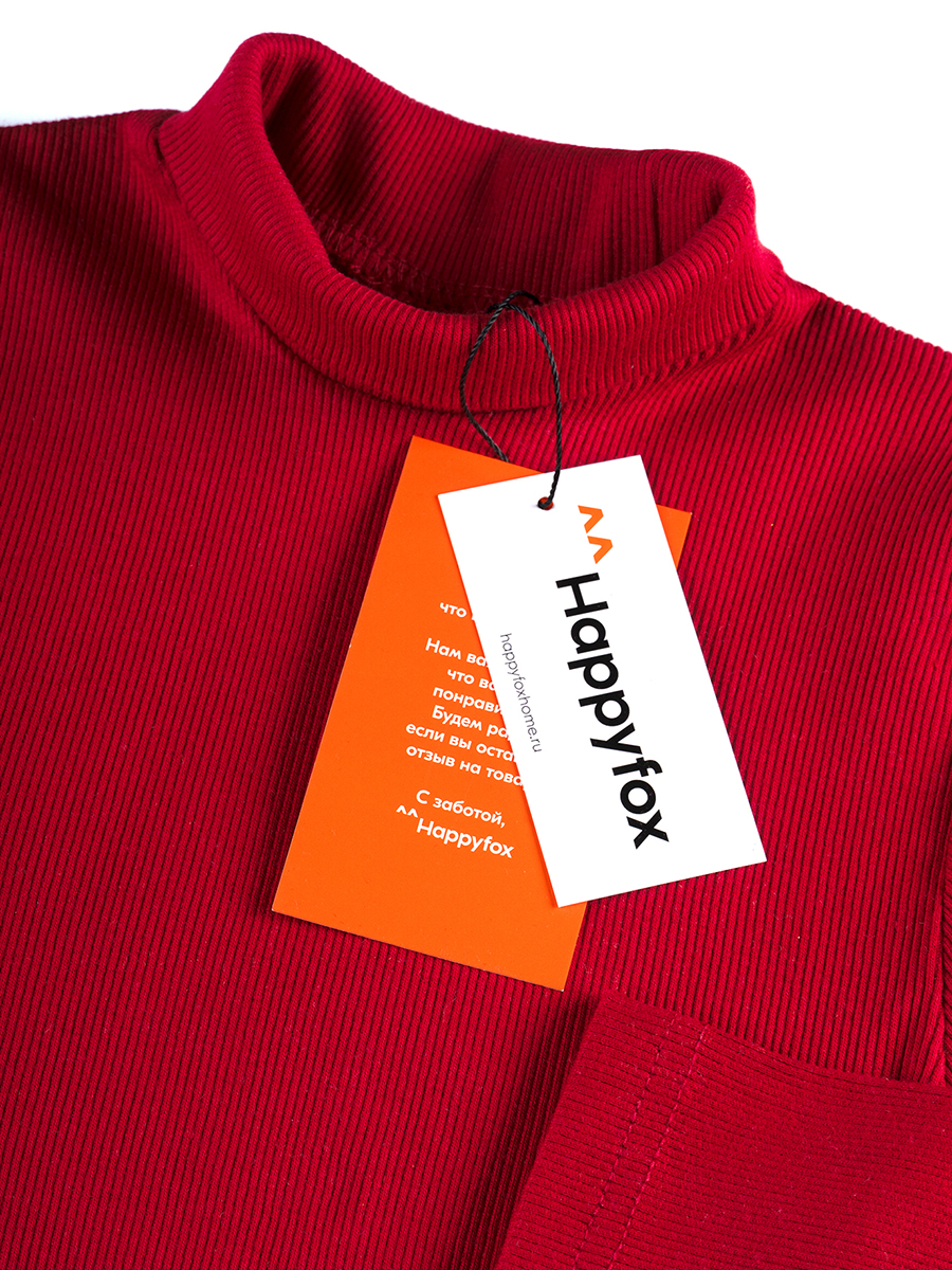 Водолазка HappyFox HF5504т.бордовый - фото 6