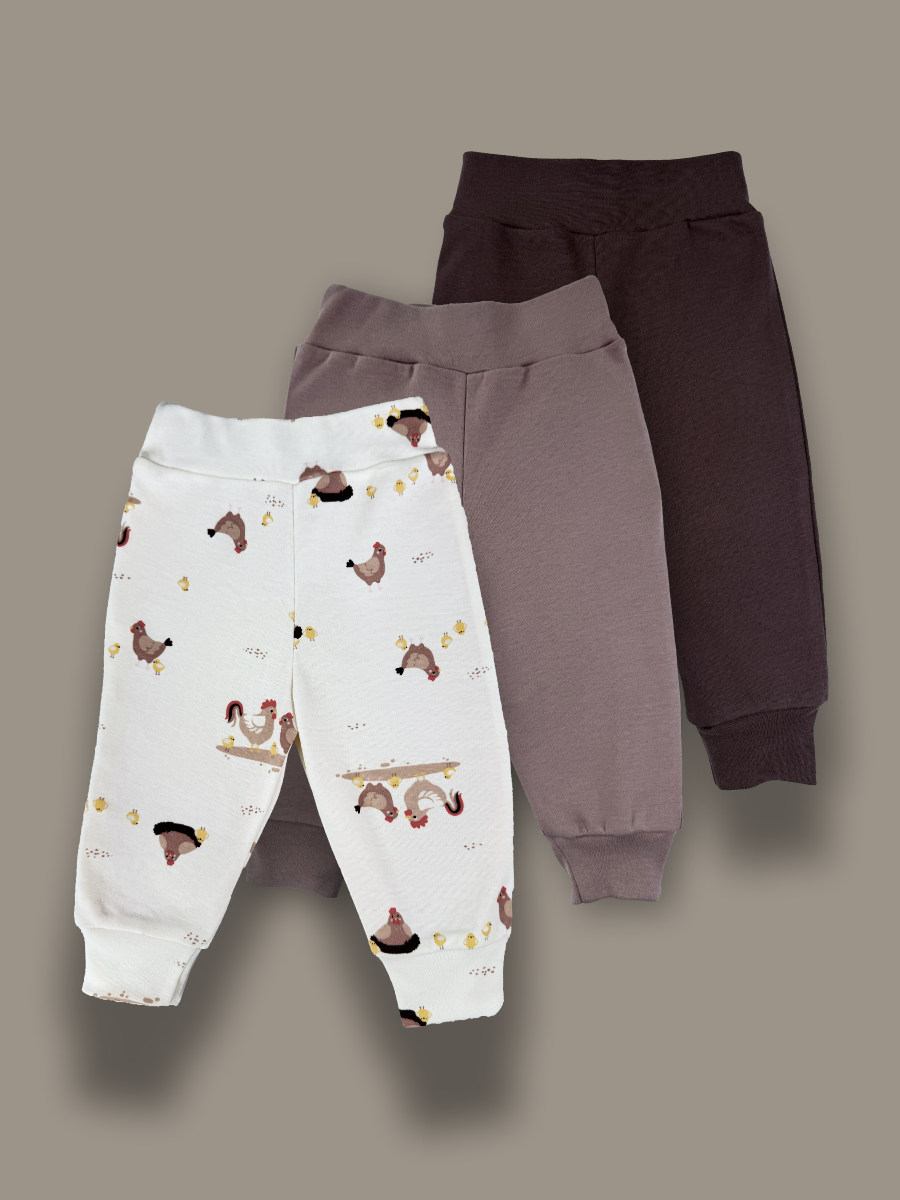 Штанишки 3 шт ШВЕЙНЫЕ ИСТОРИИ брюкурочки - фото 1