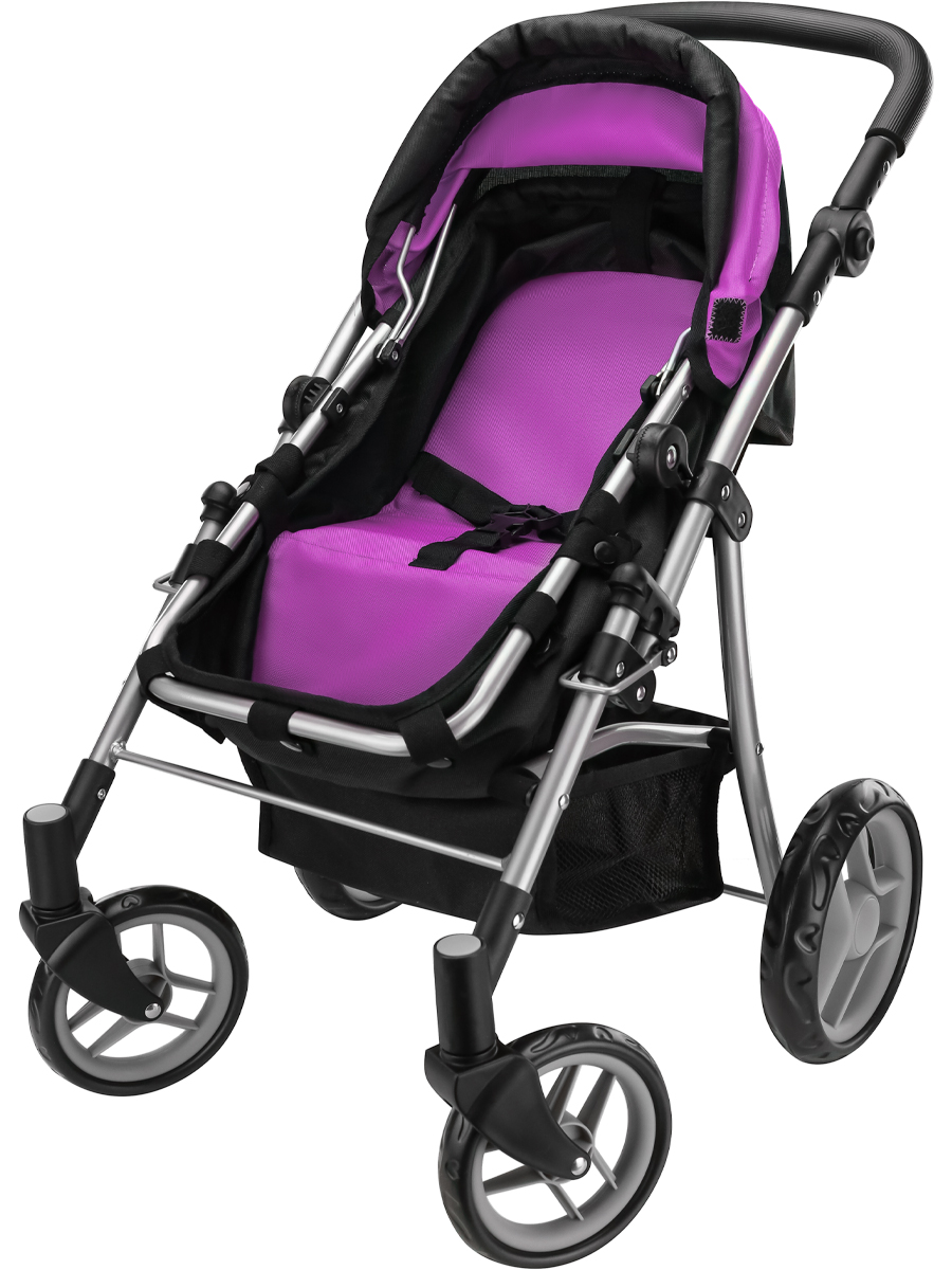 Коляска 3 в 1, коляска-люлька, коляска-трансформер, прогулочная коляска для кукол MELOBO 9651BS-B - фото 12