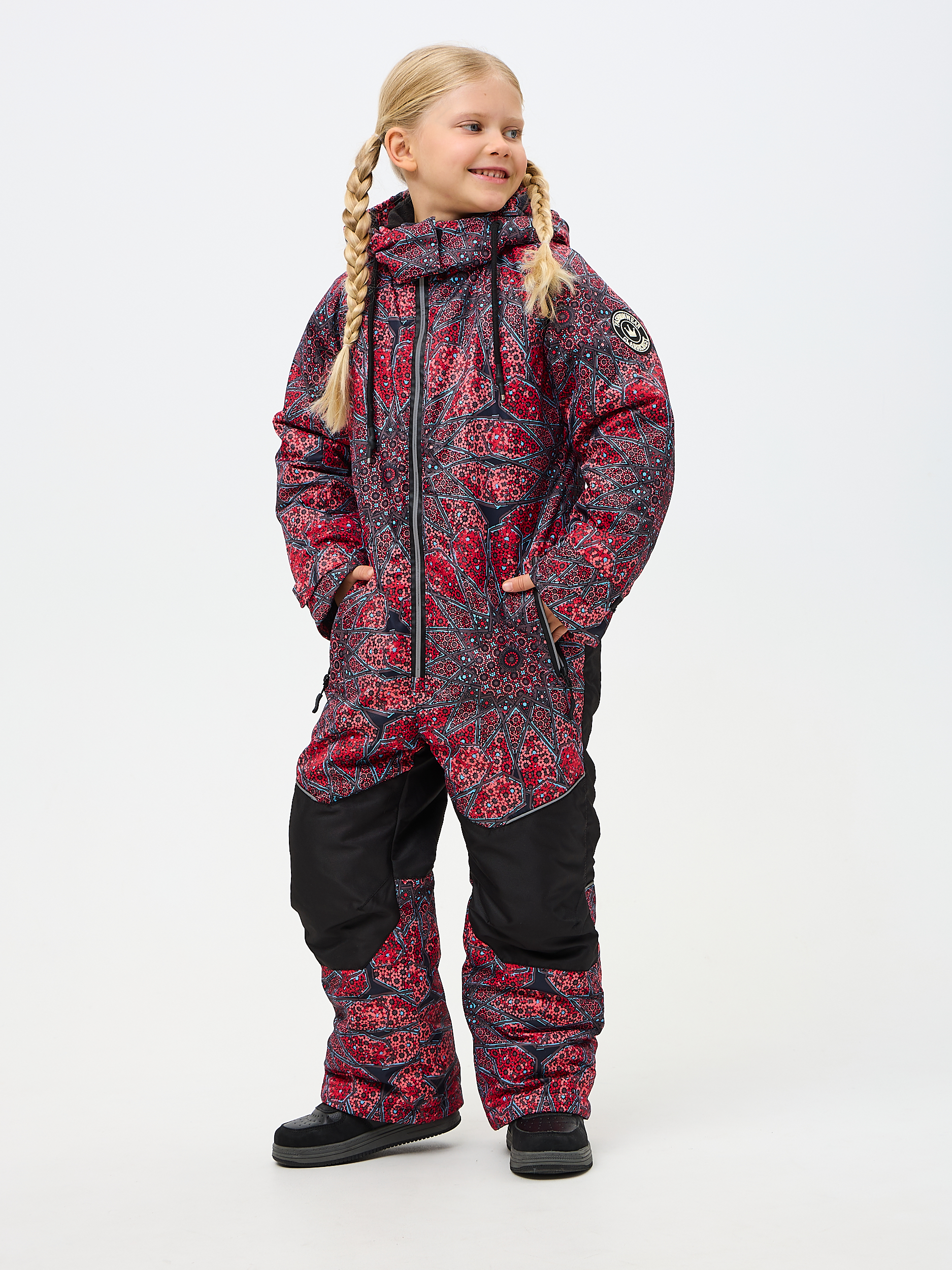 Комбинезон Kvartet 854 т.серый-красный - фото 4