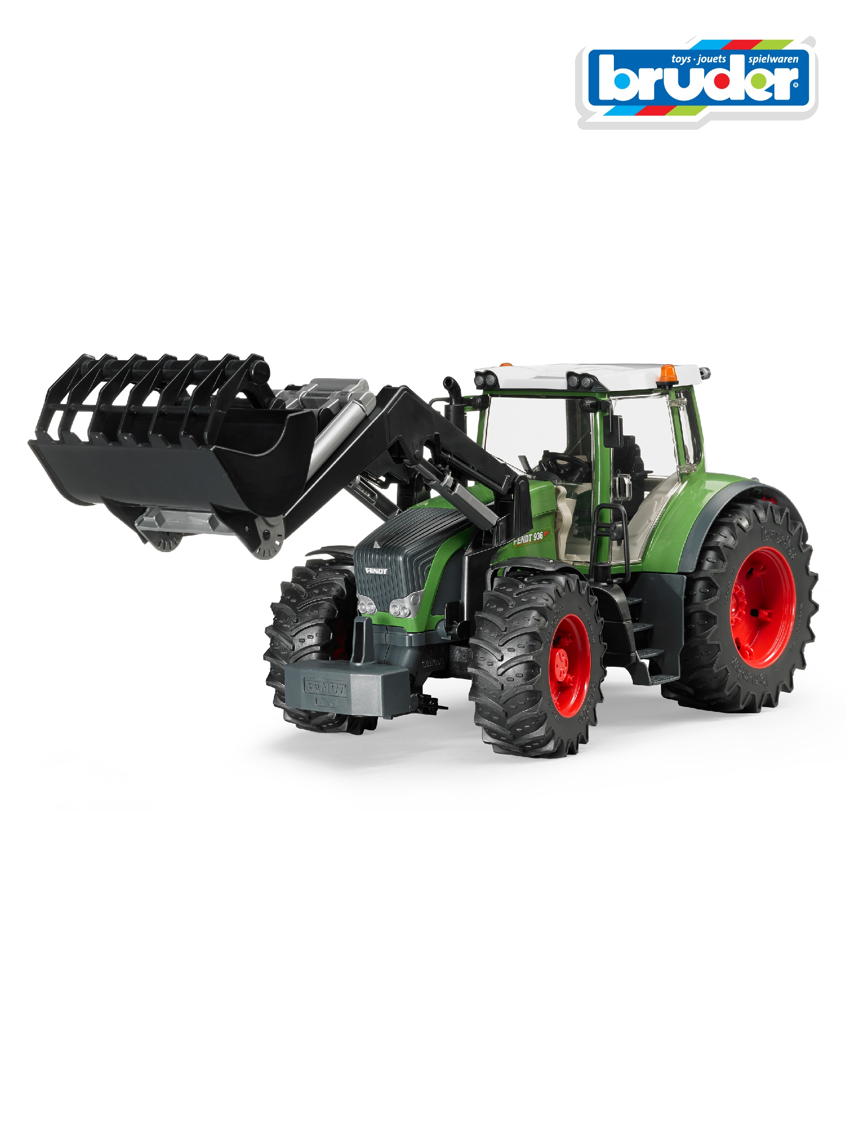 Трактор Bruder Fendt 936 Vario с погрузчиком 03-041 - фото 1