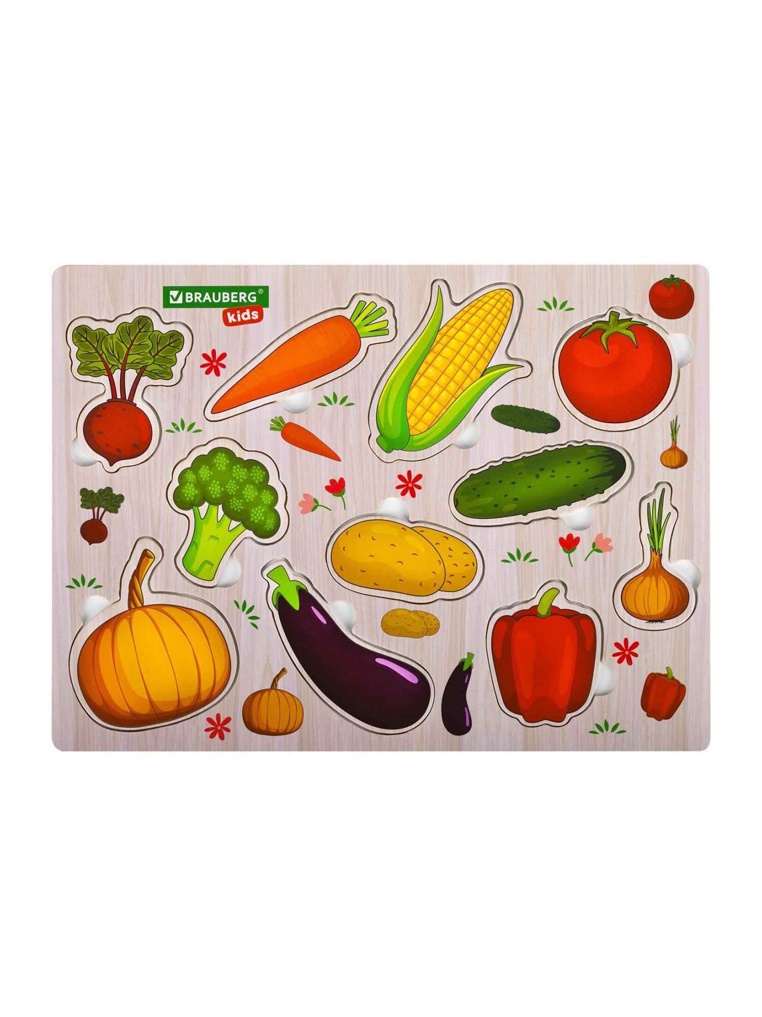 Игрушка Brauberg рамка-вкладыш овощи - фото 9