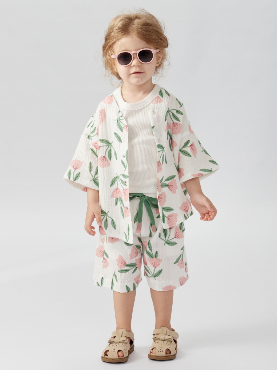 Рубашка Happy Baby 88130_pink-flower - фото 12