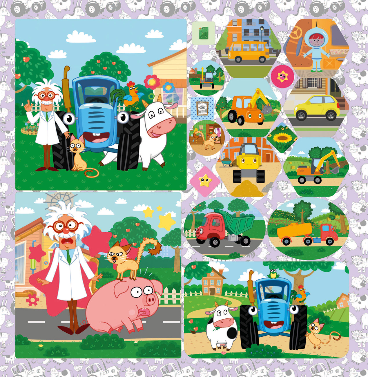 Книга ND PLAY 200 наклеек Синий трактор Лучшие каникулы - фото 2