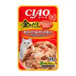 Корм для кошек INABA Ciao тунец Магуро и тунец Кацуо с крабом сурими 60г