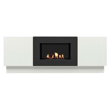 Тумба с биокамином Firelight BFP/P-1400L белая