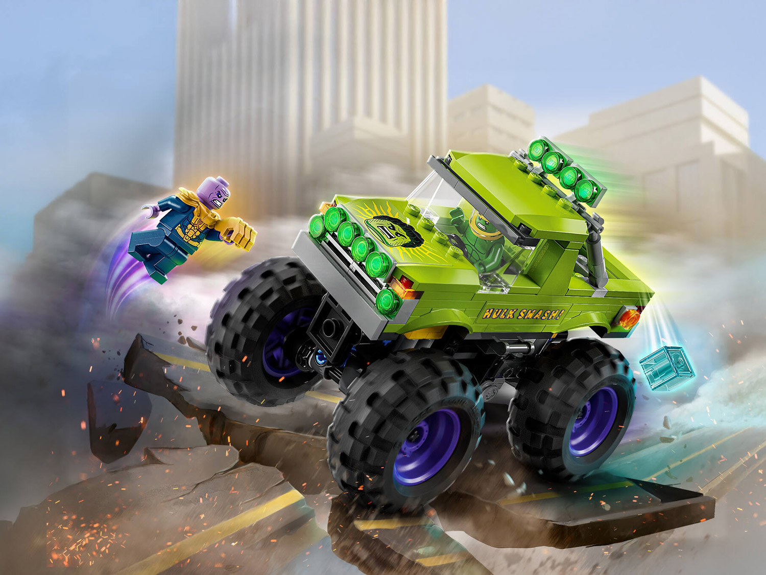Конструктор LEGO Marvel Super Heroes Монстр-трак Халка 229 дет. - фото 7