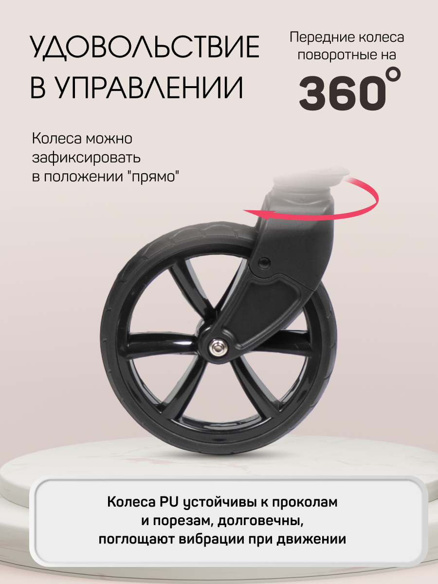 Коляска трансформер Aimile Авантюрист / Adventurer черный - фото 11