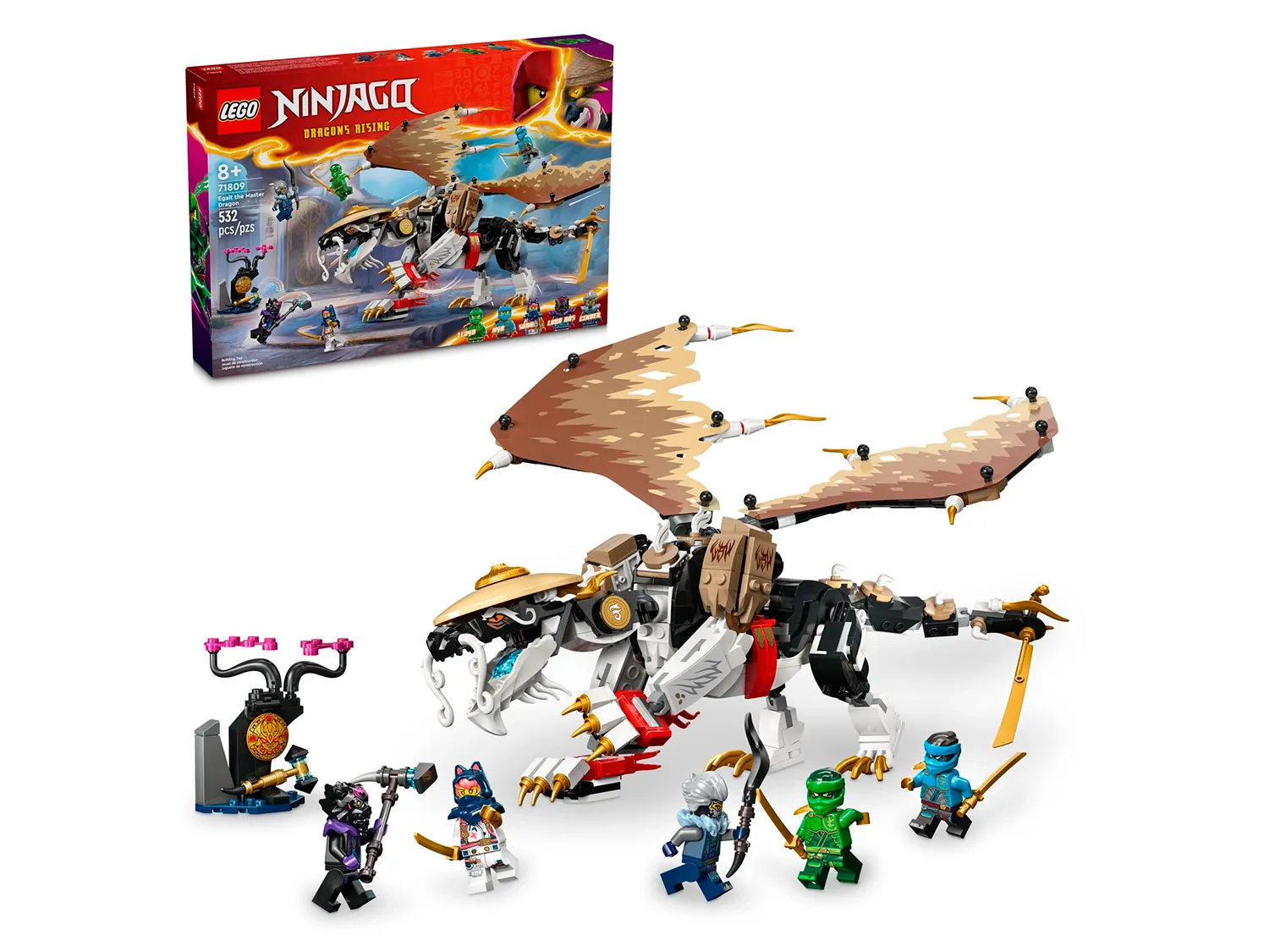 Изображение товара Конструктор LEGO NINJAGO 71809 Эгалт повелитель драконов — захватывающий набор для детей