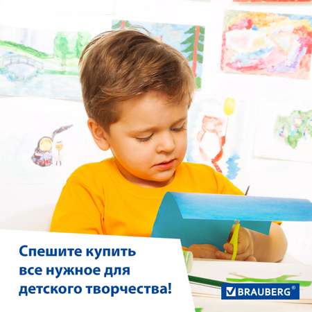 Цветной картон Brauberg 80 лист.