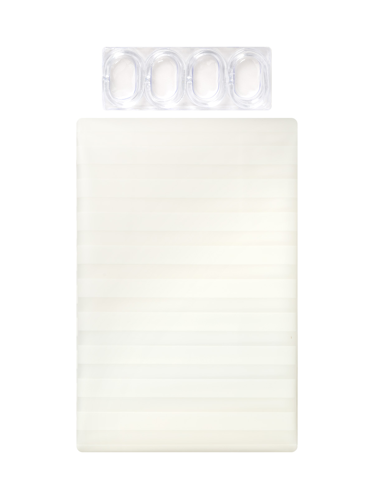 Шторка для ванной и душа DeNASTIA mat stripe 180x200 см ПЕВА белый S000138 - фото 6