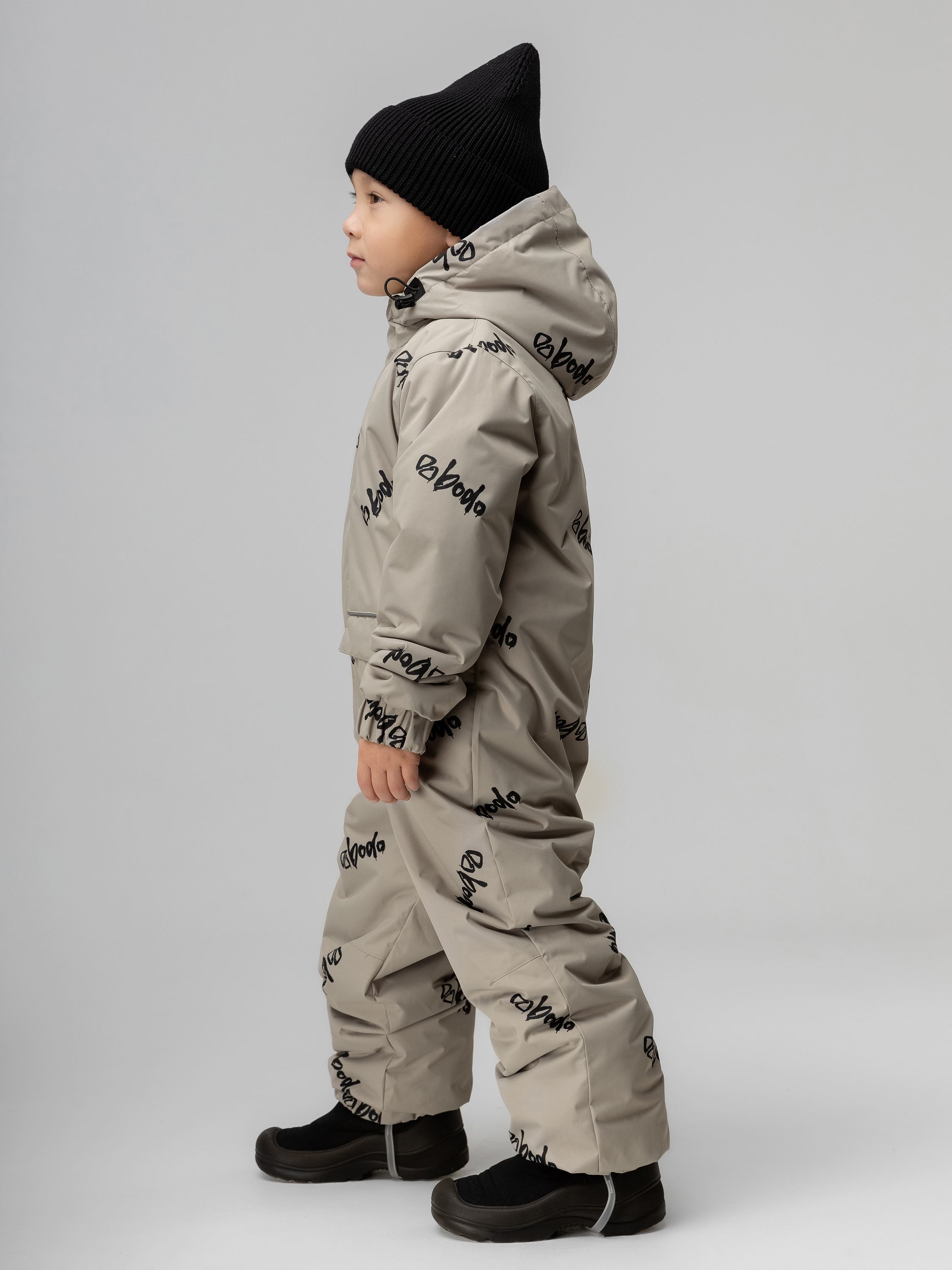 Комбинезон Bodo 35-9MU_бежевый (черный) - фото 3