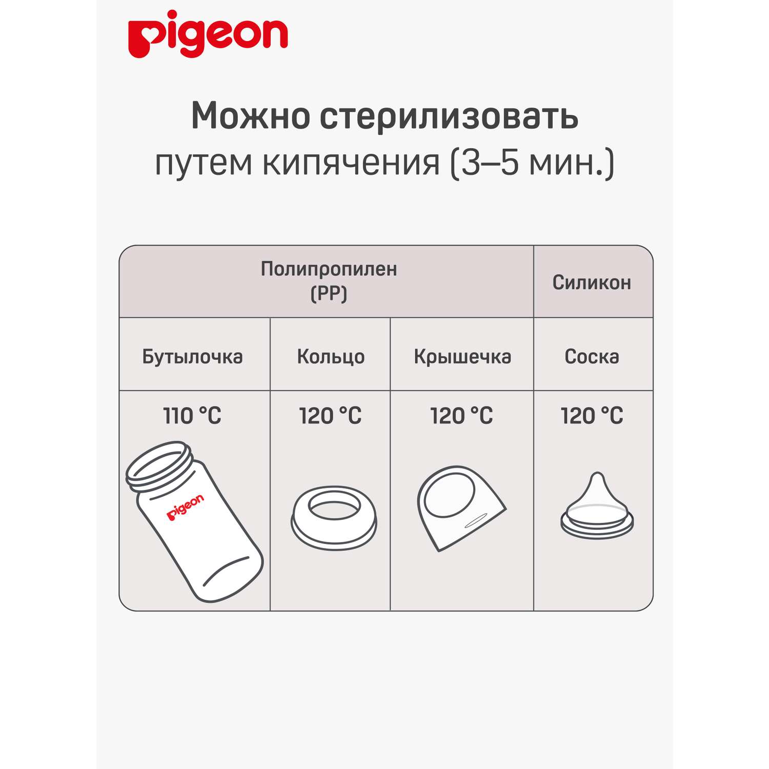 Бутылочка Pigeon 240 мл - фото 8