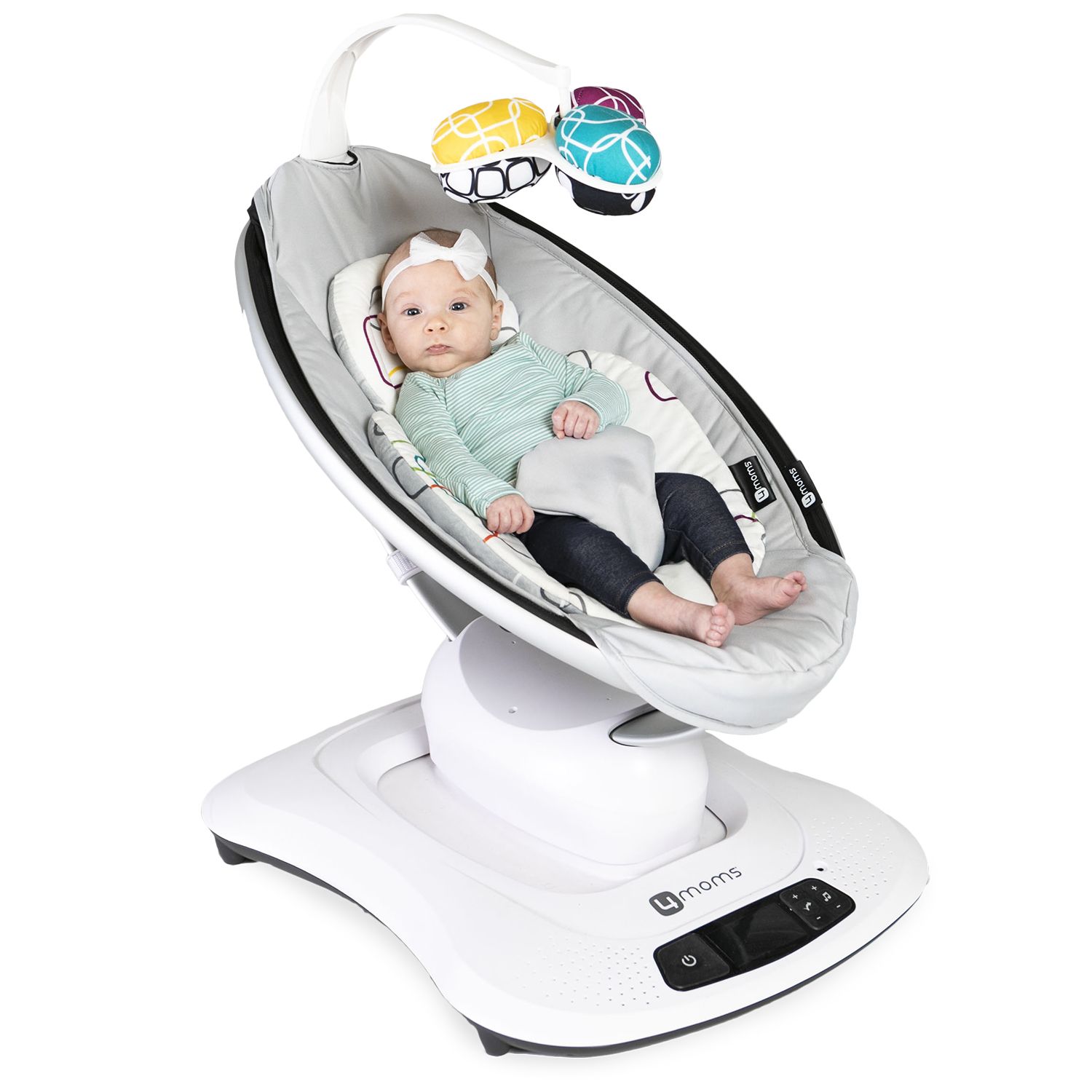 Кресло-качалка 4Moms MamaRoo 4.0 Серебристая - фото 13