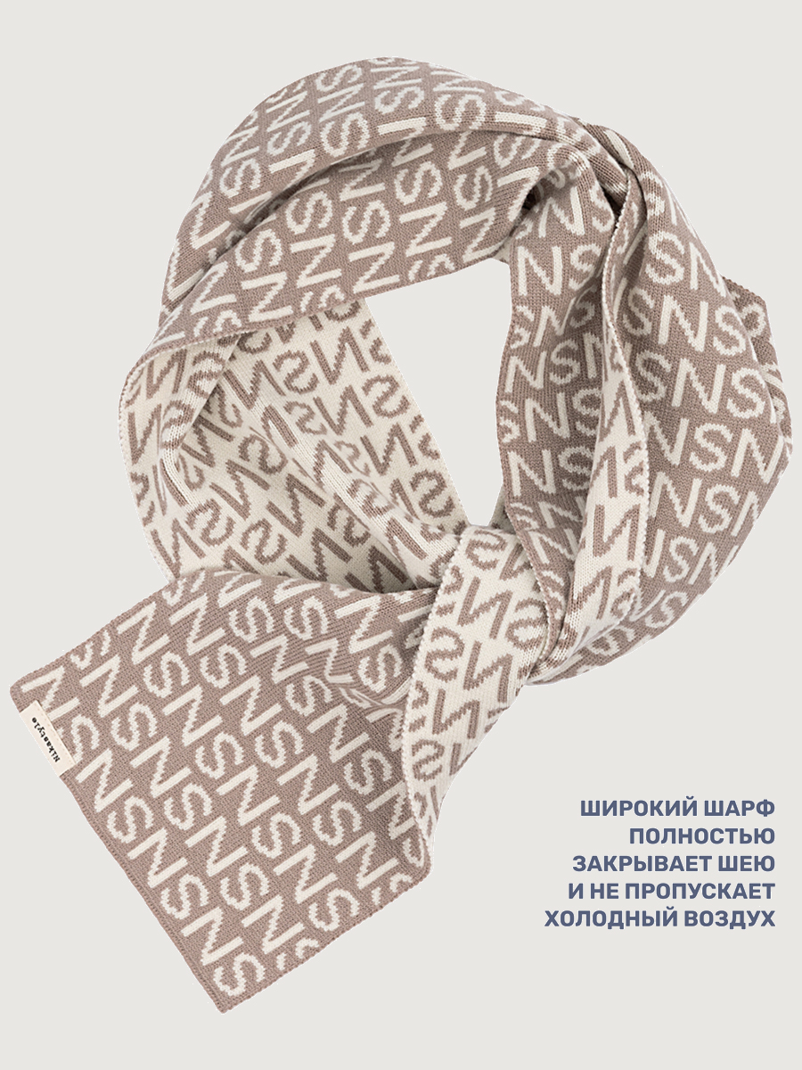 Шарф NIKASTYLE 17з52826 беж - фото 8