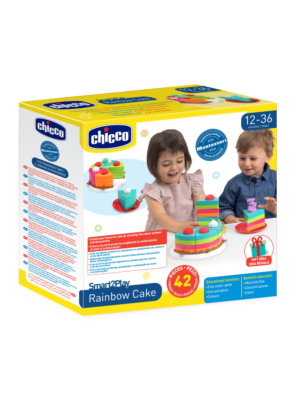 Конструктор Chicco Торт "Радуга" 42 дет. - фото 19