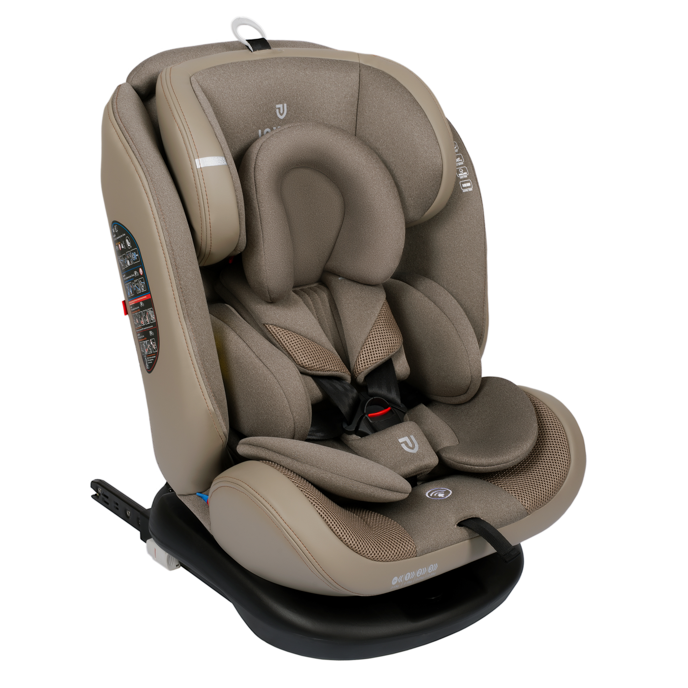 Автокресло JOVOLA MOON Isofix 0+/1/2/3 (0-36 кг) бежевый - фото 12
