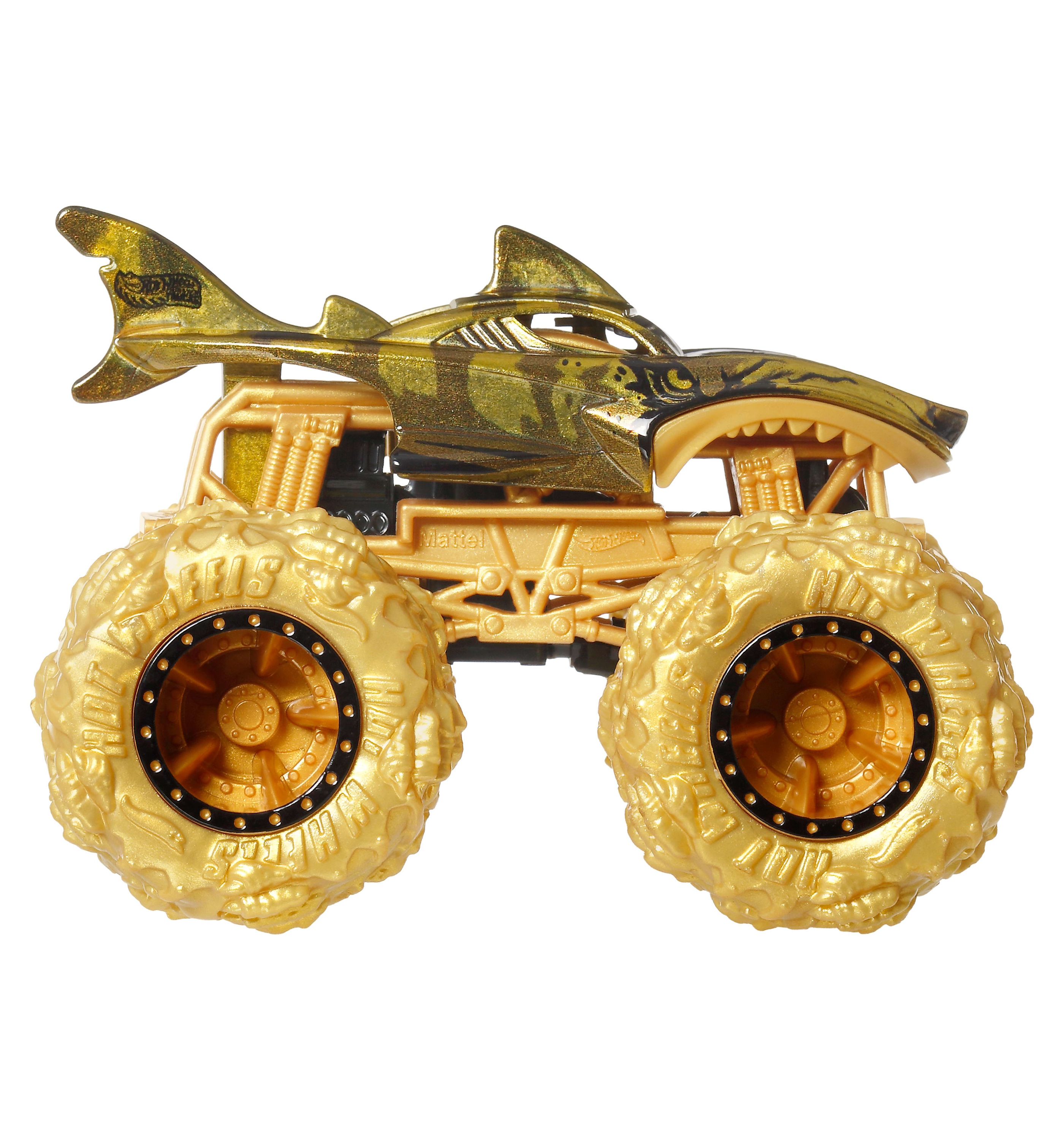 Монстр-трак Hot Wheels Золотой промо‑монстр‑трак 1:64 JJB12 - фото 2