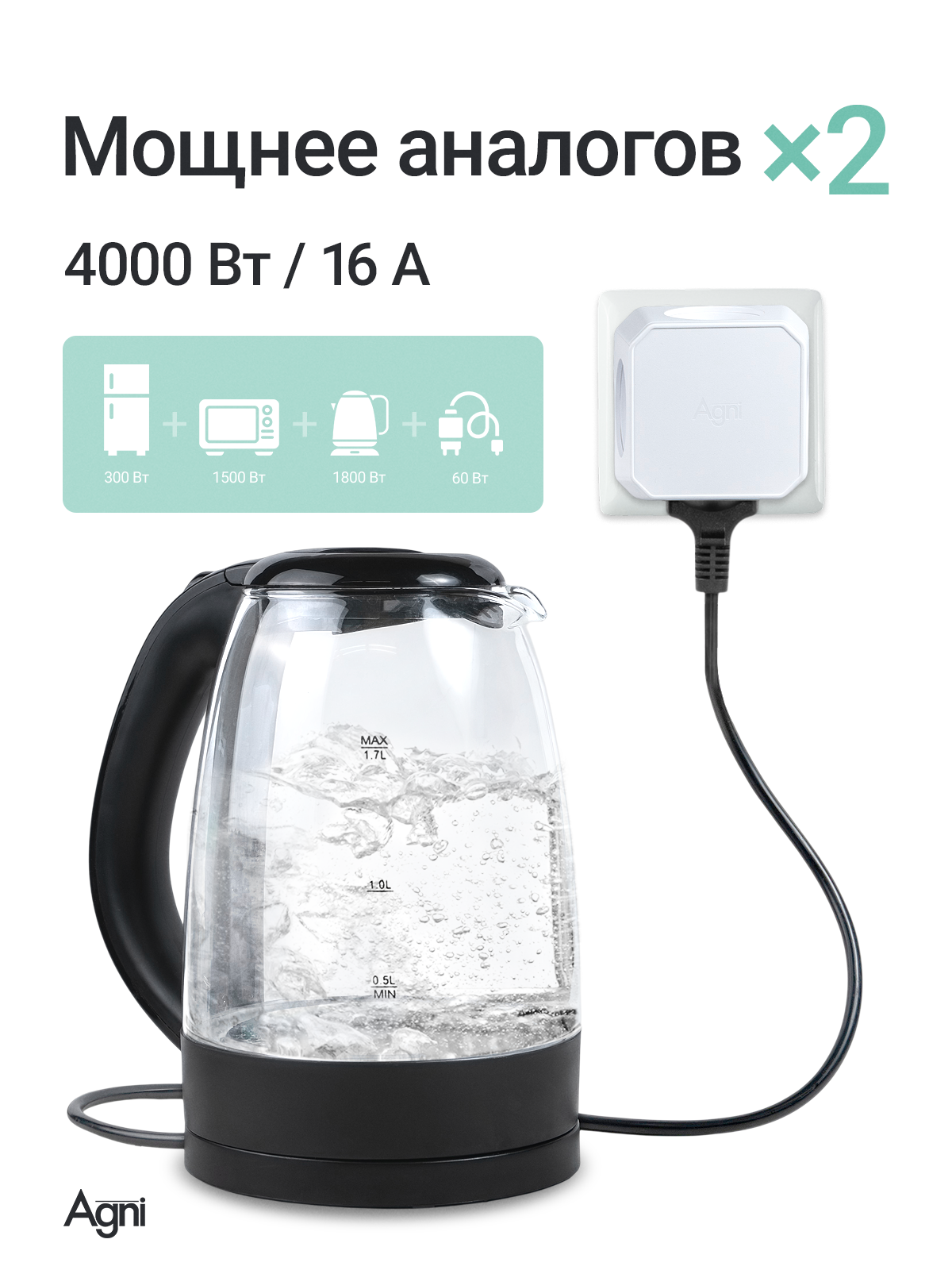 Разветвитель сетевой AGNI TP-WJ4E - фото 2