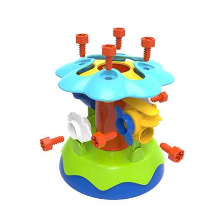 Конструктор EDU-TOYS Карусель блочный
