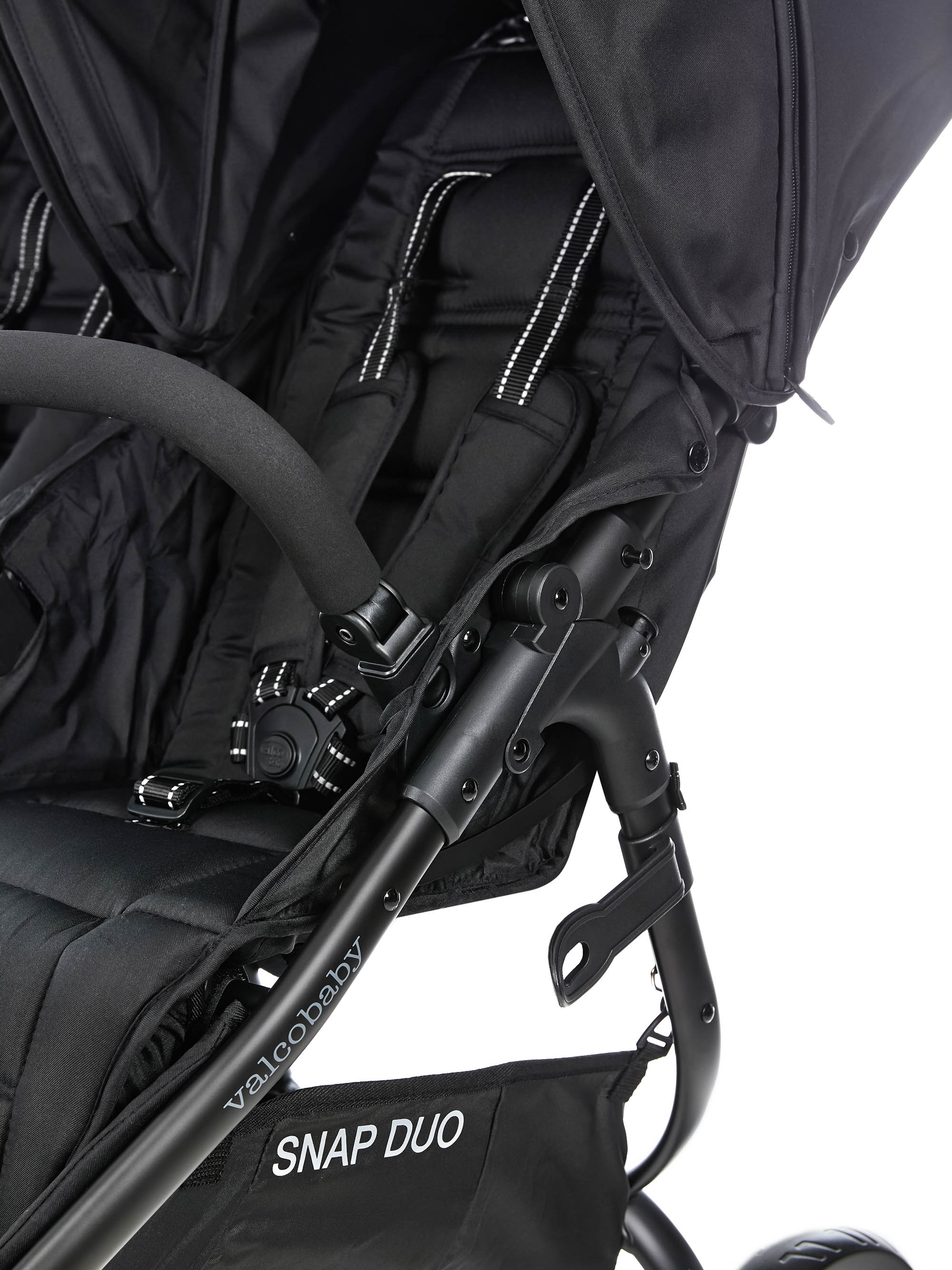 Коляска прогулочная для двойни Valco baby Snap Duo Flatt Matt черный - фото 14