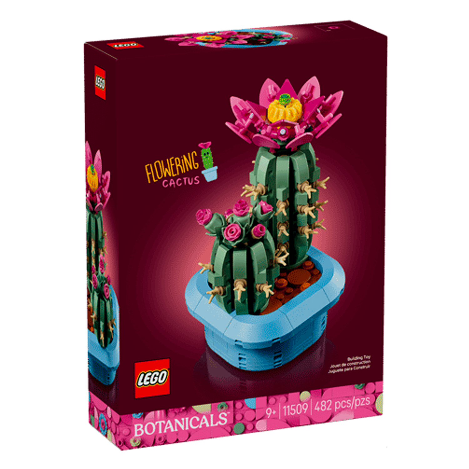 Конструктор LEGO Botanicals Цветущий кактус в горшке 482 дет. - фото 3