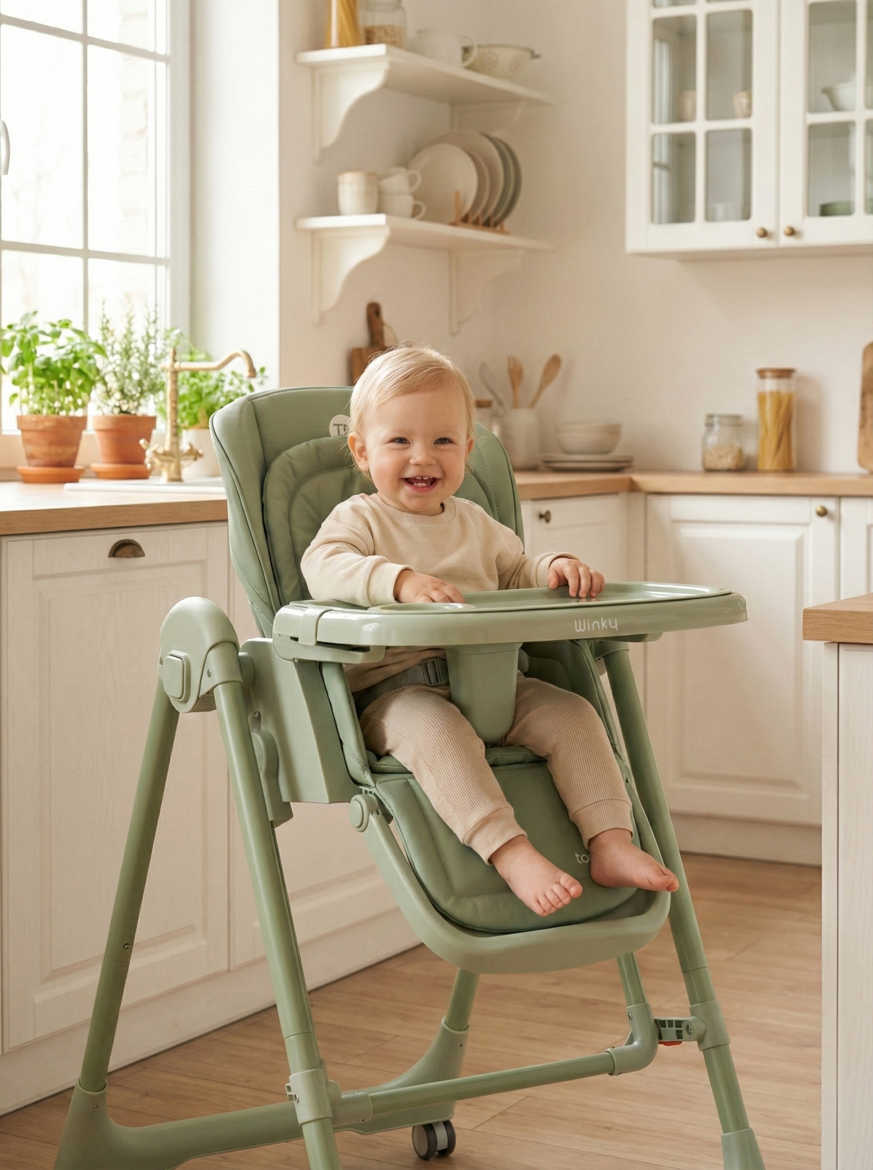 Стульчик для кормления Tomix Winky зеленый - фото 16