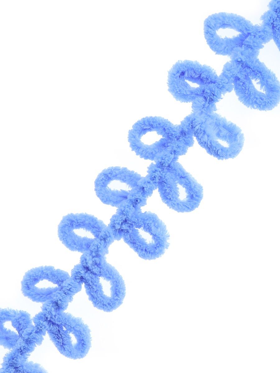 Пряжа для вязания Alize puffy 100 г 9 м микрополиэстер фантазийная плюшевая 289 синий 5 мотков - фото 5