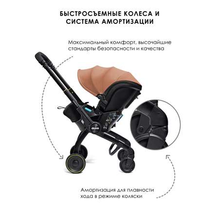 Автокресло Doona Doona X, цвет: Terracotta Isofix 0 (0 -13 кг)